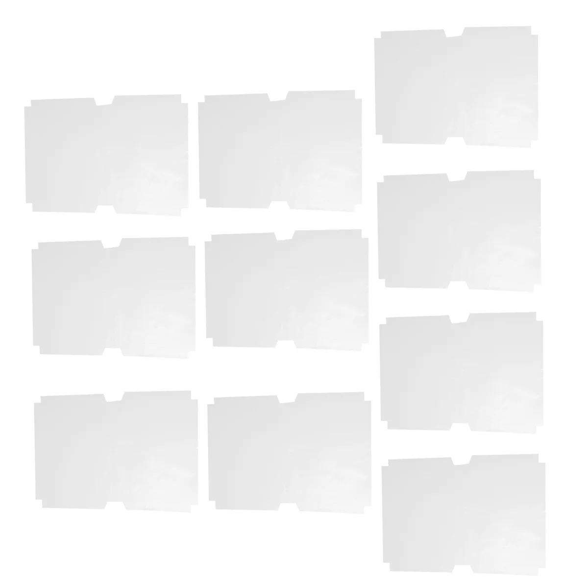 

10 Pcs Self-adhesive Book Cover Transparent Props Protective Clear Plastic Textbook Covers