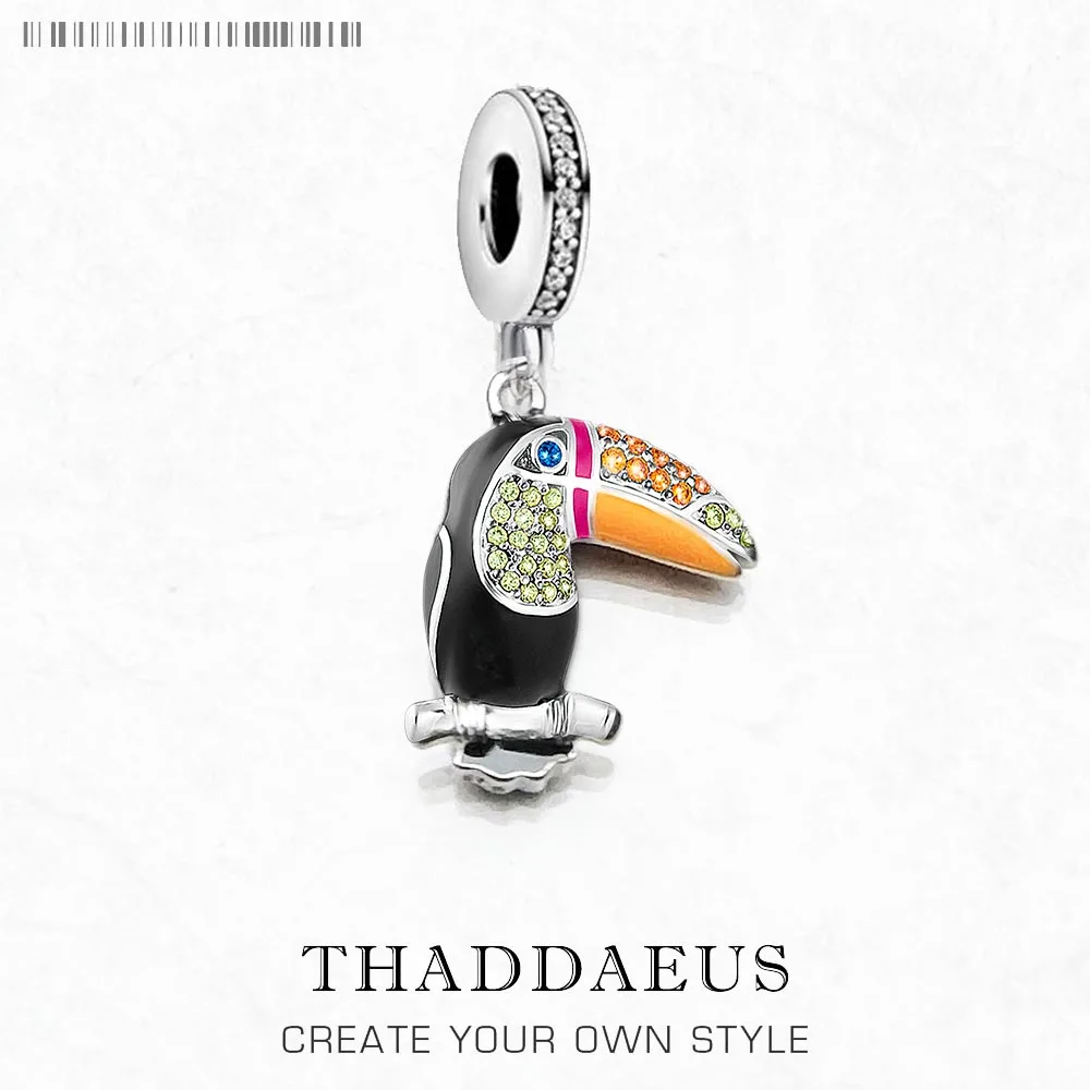 Красочные Подвески Touca в европейском стиле из чистого серебра 925 пробы милые