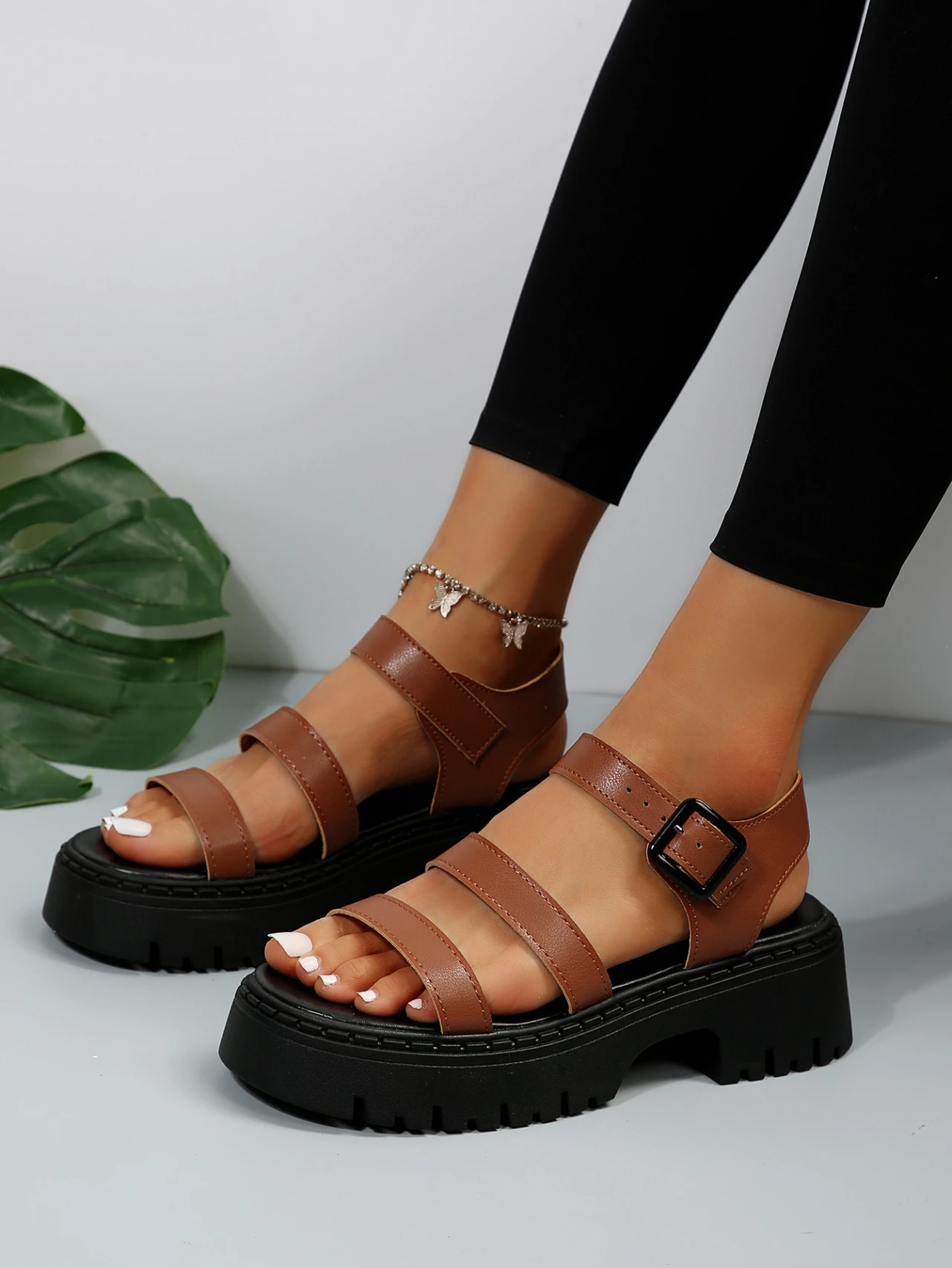 Platform Women Sandals Summer Outdoor Female Sandals Non-slip Height Increased Women's Sandals Beach Fashion Casual Shoes 2023