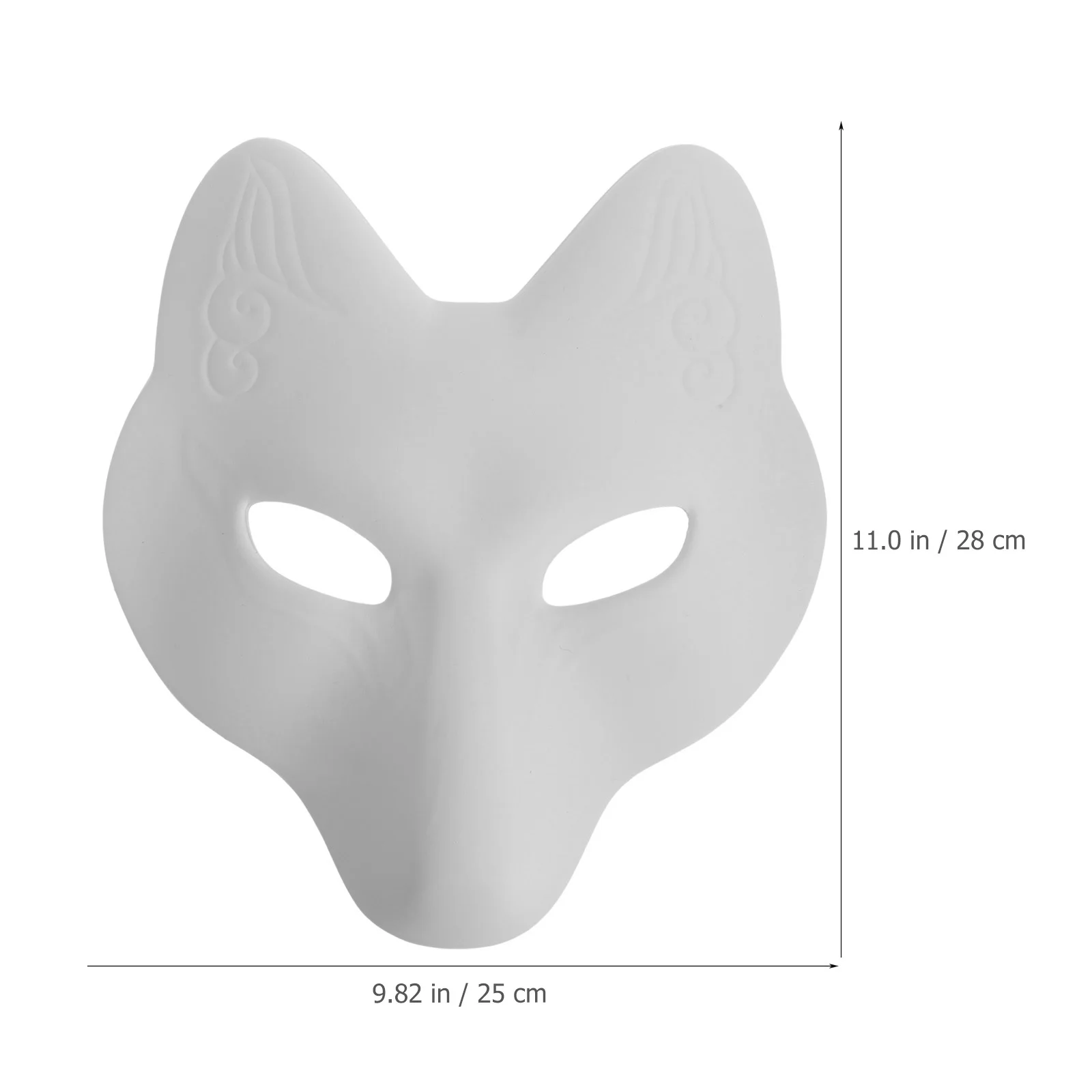 2 шт. DIY маска лисы Хэллоуин ремесло пустая игрушка в виде животного изготовление