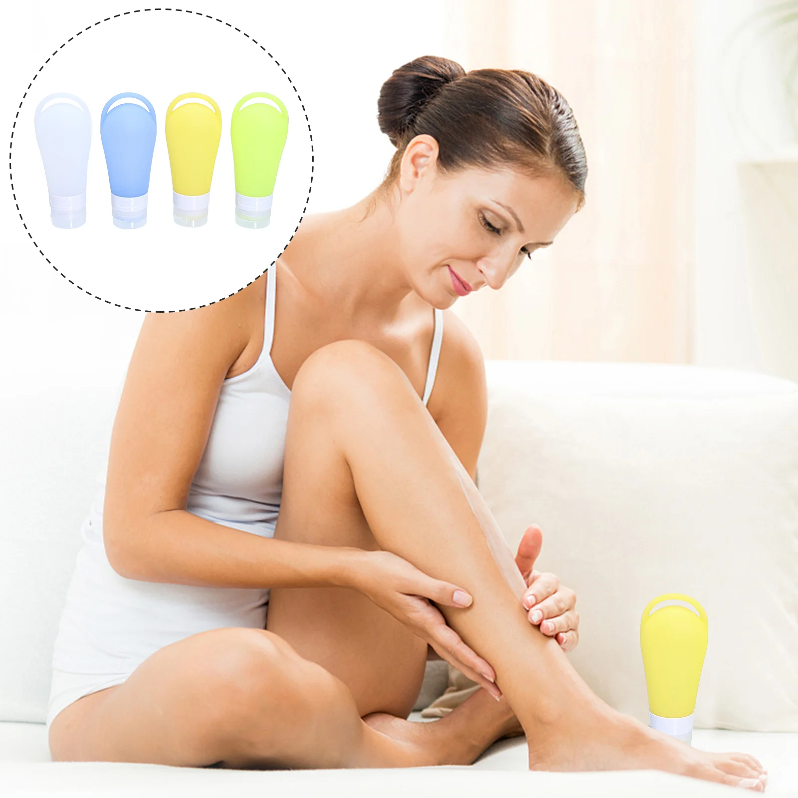 

Дорожный силиконовый контейнер для лосьона, пустые многоразовые портативные подставки для жидкости, контейнеры для ключей, диспенсеры для ...