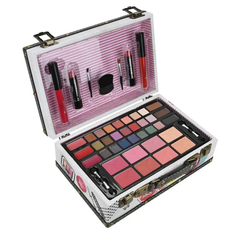 

Makeup Kits For Teenagers Girls All-in-One Cosmetics Case Make Up Set With Eyeshadow Lipstick Makeup Palette Holiday Birthday