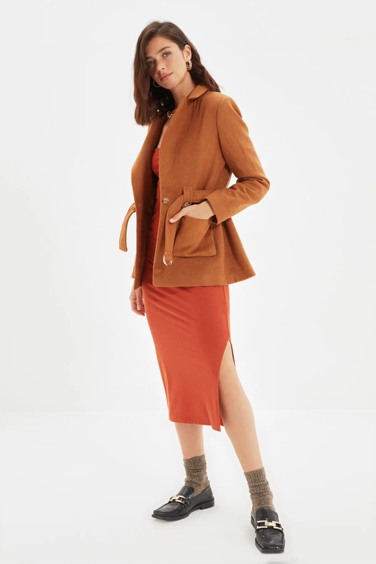 

Trendyol Lacing Detailed Jacket TWOAW22CE0293
