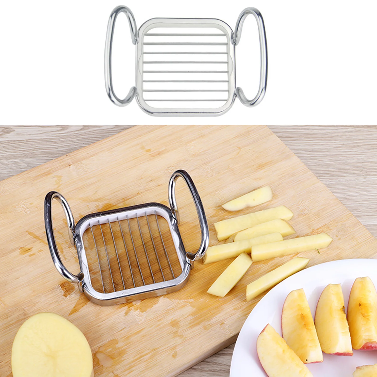 

5 Pcs Stainless Steel Apples Cutter Fruit Pear Divider Slicer Cutting Corer Cooking Vegetable Tools Chopper Kitchen Gadgets