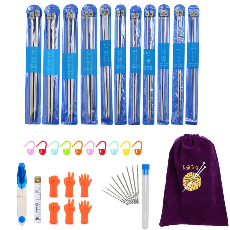 

Вязальные спицы из нержавеющей стали, 25 см