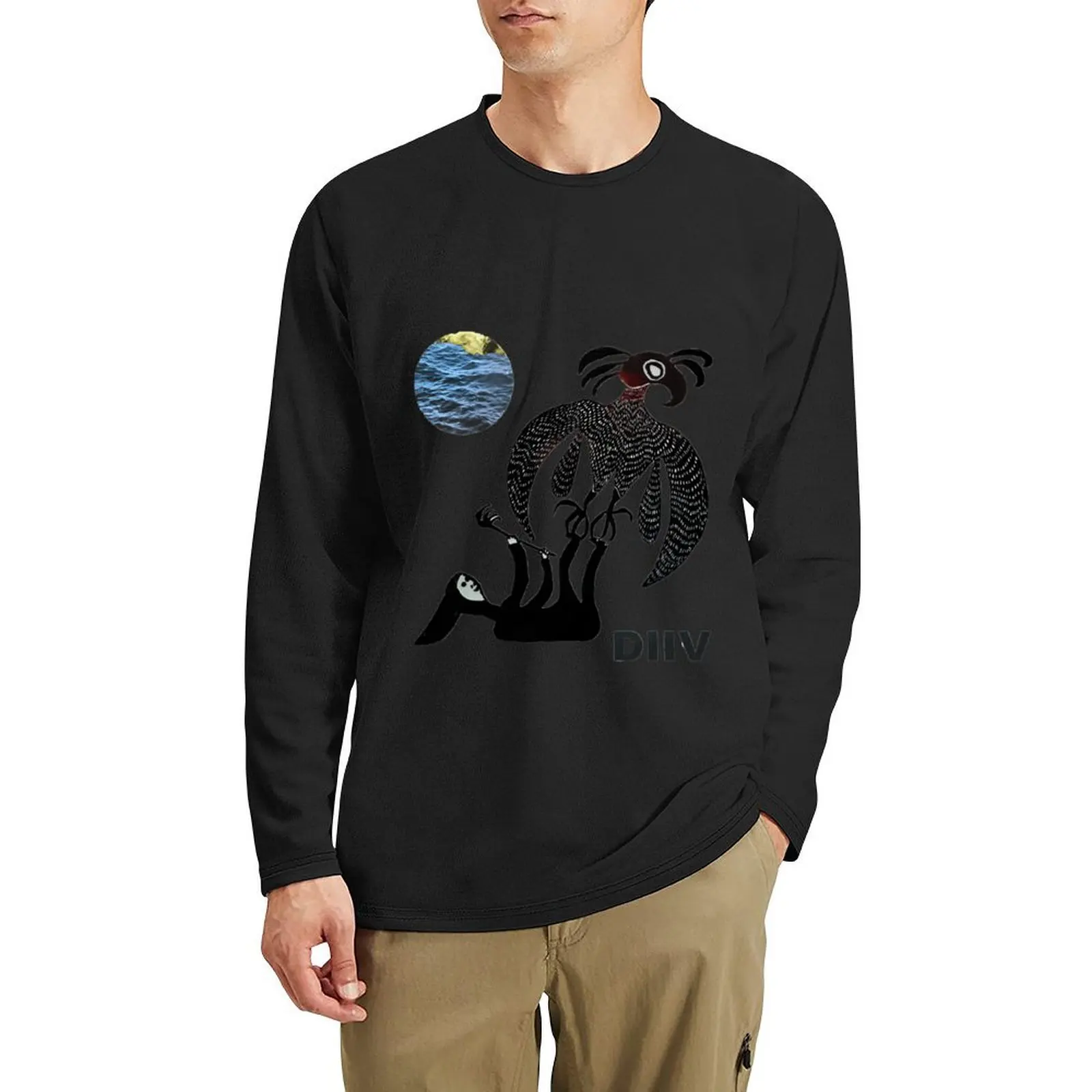 DIIV t tt длинная футболка большого размера забавная рубашки для мальчиков