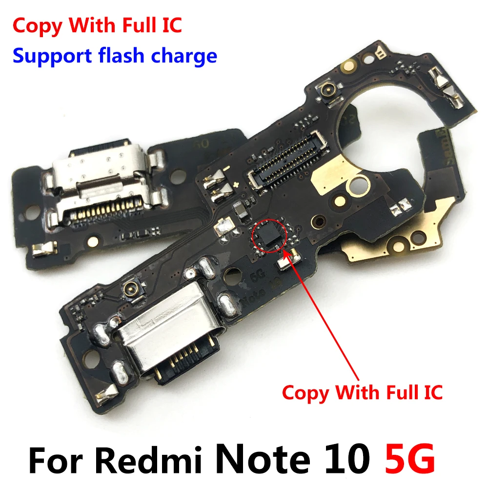 Новый USB-разъем для зарядки док-станции разъем Xiaomi Redmi Note 10 Pro/Note 5G модуль микрофона