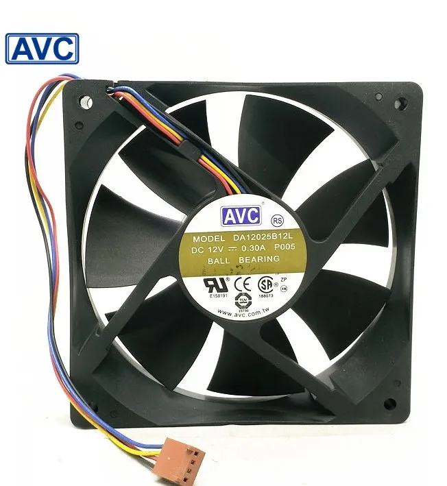ШИМ вентилятор охлаждения для AVC DA12025B12L P005 12 в 120 А 12025 мм pin