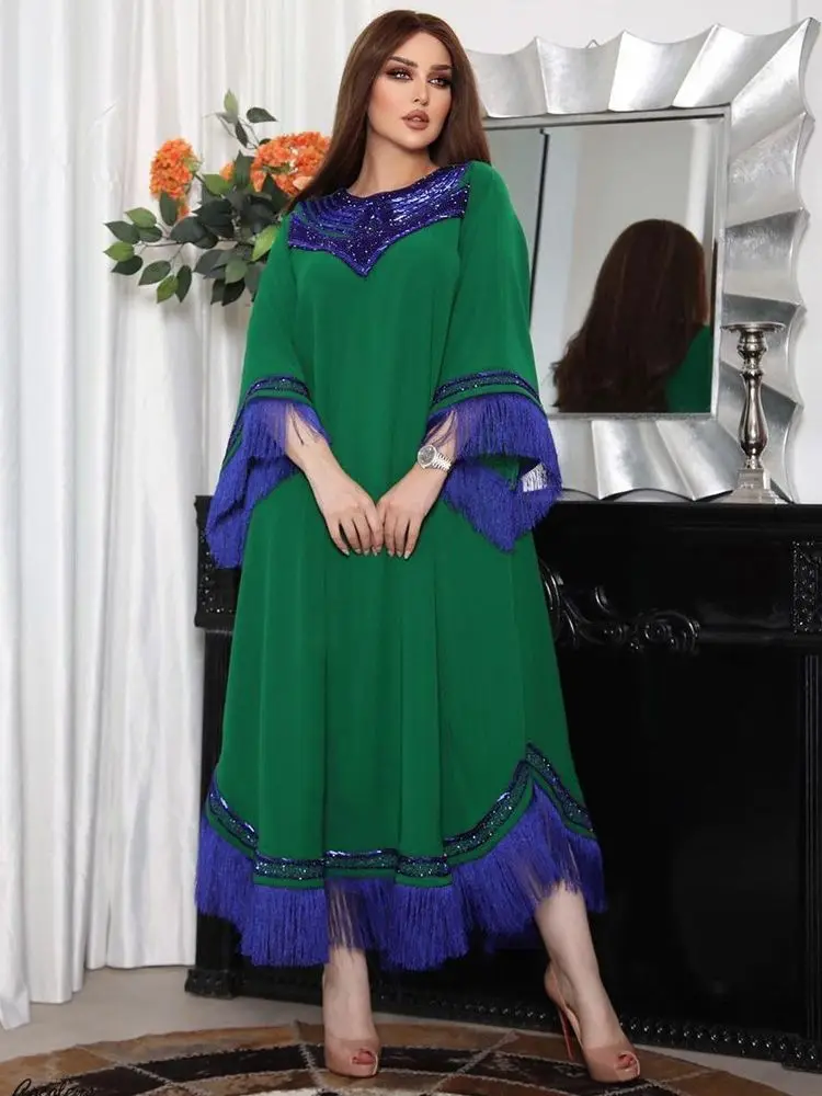 

Ramadan Eid Mubarak Kaftan Dubai Abaya Turkey Muslim Caftan Robe Femme Musulmane Modest Dress For Women Islam Prayer Clothes