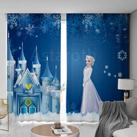 disney frozen elsa anna girls blackout bedroom curtains for childrens room shading curtain for bedroom custom curtains