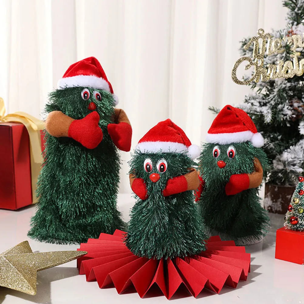 

Rotation Christmas Tree Electric Toys Dancing Singing Doll Toys for Children Xmas Gift Christmas Tree Plush Toy Home Decor