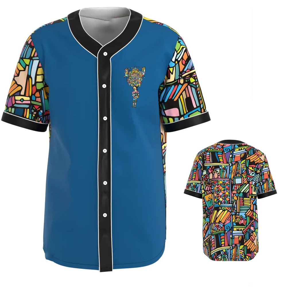 Мужская Бейсбольная Футболка New York Классическая рубашка с коротким рукавом AB side