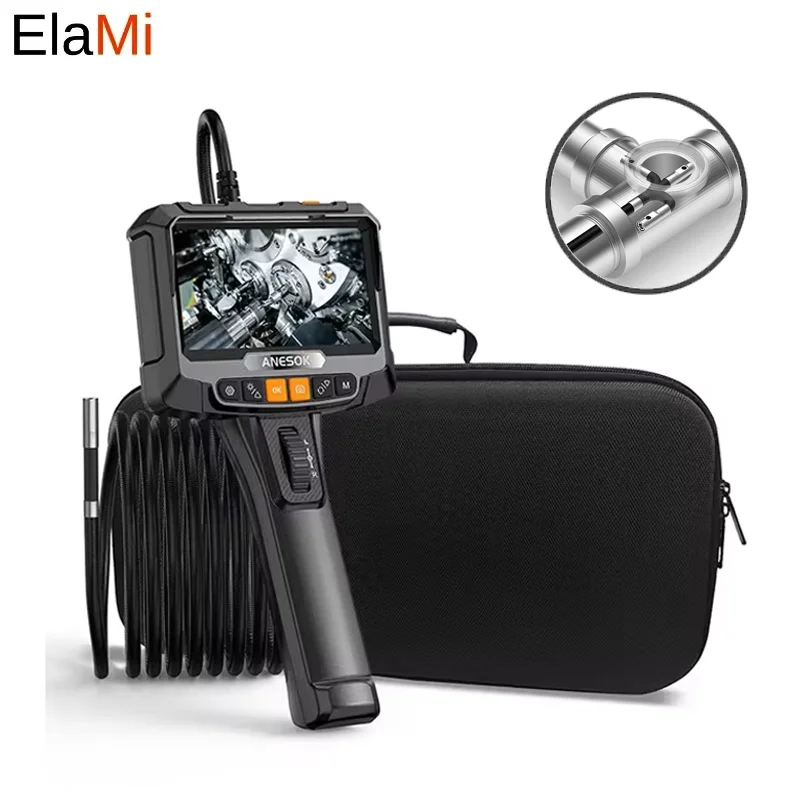 Ручной промышленный эндоскоп 5 дюймов 360 ° 2-сторонняя вращающаяся