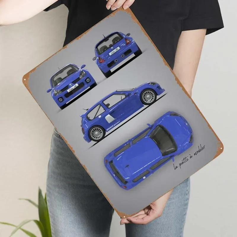 Металлические знаки Renault Clio V6 автомобильный постер винтажный декор ретро