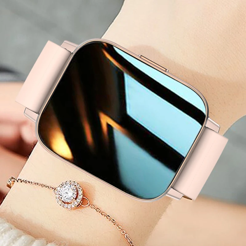 

for Phone Xiaomi Huawei Android Iphone IOS Reloj Inteligente Mujer Smartwatch Women Bluetooth Call 2022 Gold Smart Watch Women