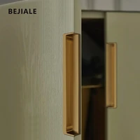 embedded bark shake handshandle wardrobe door golden cabinet drawer black tatami hidden invisible modern contracted handle