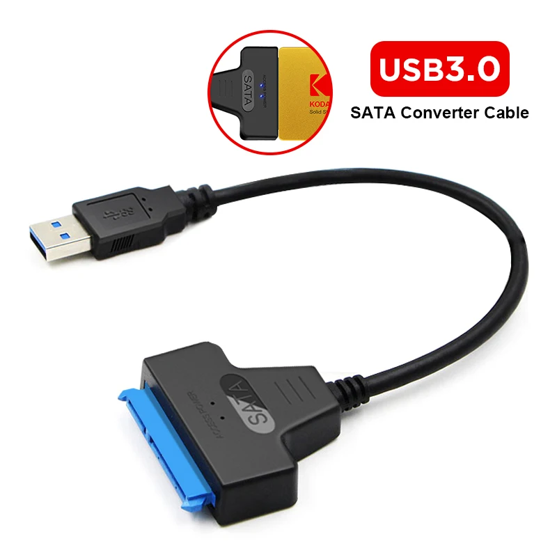 

Кабель для жесткого диска Easy Drive Line USB 3,0 на SATA с портом источника питания постоянного тока