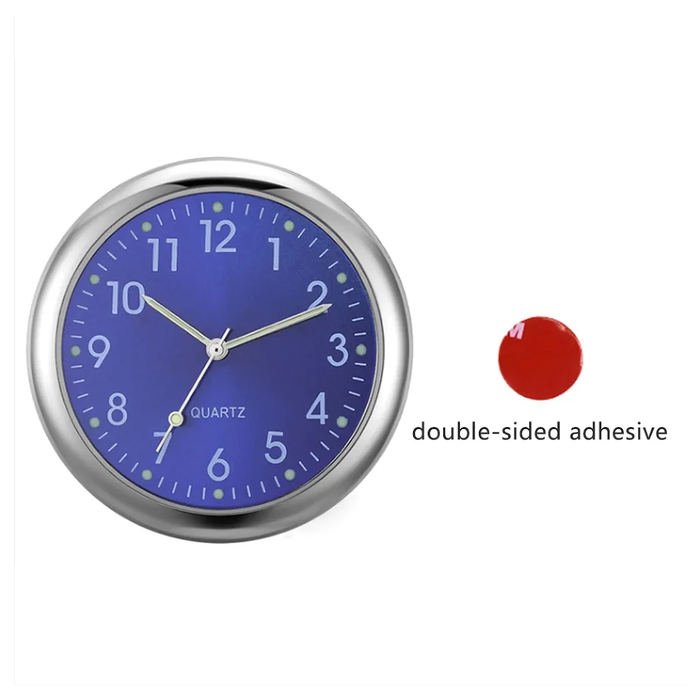 

40 мм светящиеся автомобильные часы, водонепроницаемые мини-электронные часы, кварцевые часы, велосипедные мотоциклетные часы, часы на приборной панели в автомобиле