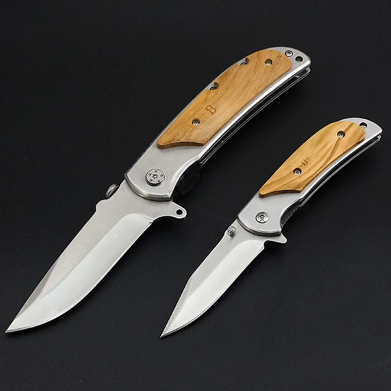 

DuoClang Outdoor Survival Folding Blade Knife 440c Corrosion Resistant Steel Pocket Knives Portable Self-Defense EDC Tool