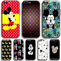 cartoon mickey minnie mouse case for huawei honor 10x 9x lite pro for honor 10 10i 9 9a phone case back funda liquid silicon