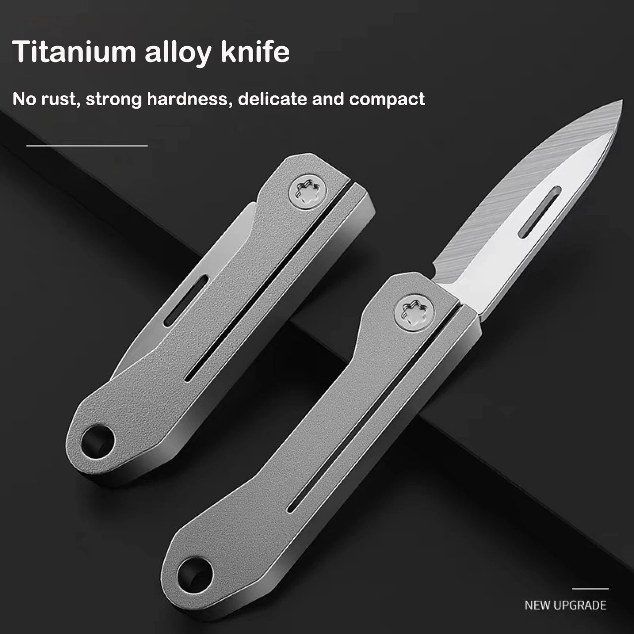 

Titanium Alloy Mini EDC Knife Camping Equipment Unboxing Mini Knife Keychain Hanging Outdoor Multi Tools Knife