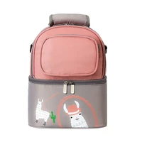1pc portable backpack baby diaper storage bag storage pouch for mother pink