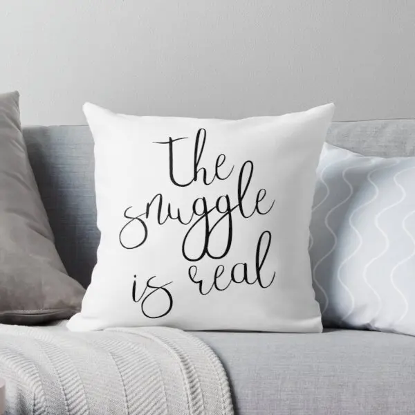 

Наволочка квадратная с принтом «Snuggle Is Real», Свадебный декор, модная декоративная подушка для дивана, спальни, не входит в комплект