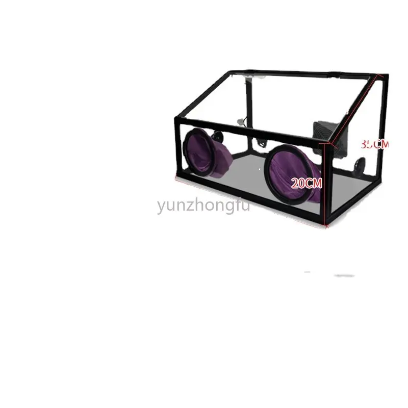 

Dust - proof box polishing machine grinding machine jade carved transparent acrylic cover beeswax collectables - autograph