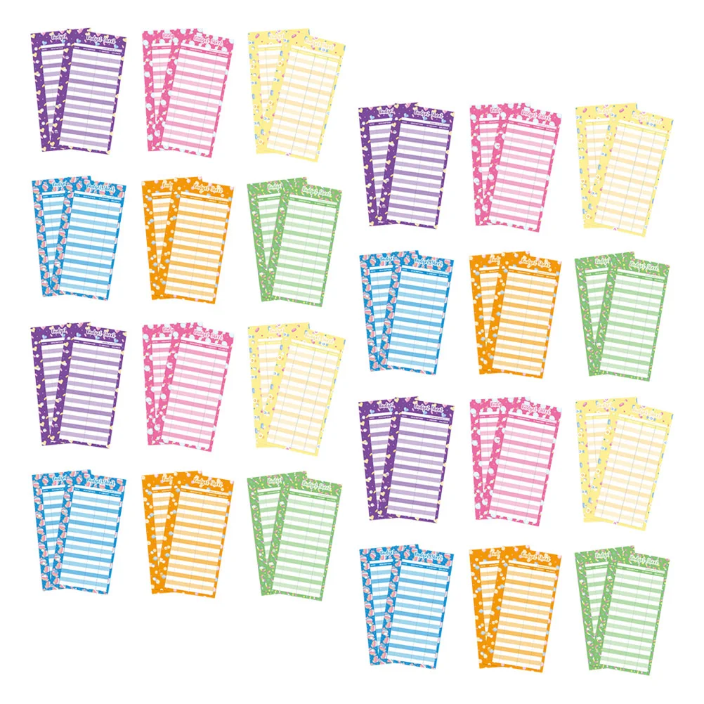 

60 шт., ежедневные бюджетные листы для отслеживания расходов