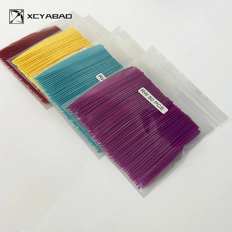 50 шт./лот лопасти для стрел 4 дюйма индейские перья оперение щита резка стрельбы