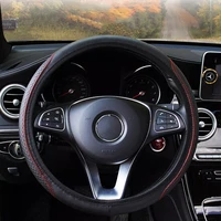 universal steering wheel cover braid on the steering wheel cover cubre anti slip leather auto car wheel cover car accessories