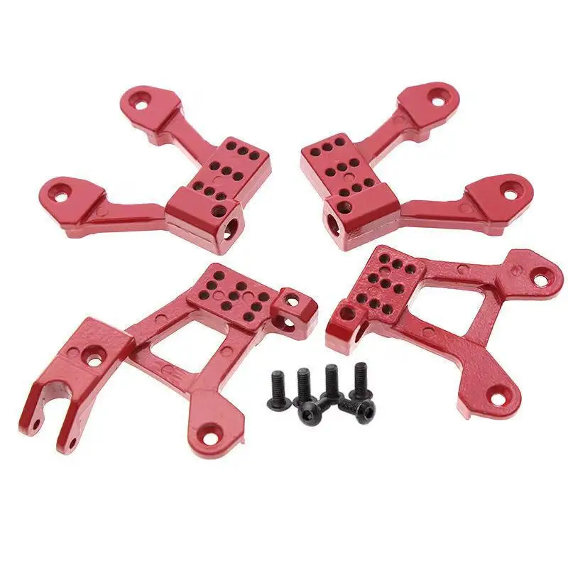 

4PCS Aluminum Front & Rear Shock Towers Mount For 1/10 RC Crawler Car TRX-4 Bronco k5 g500 Defender TRX4 8216 Upgrade Parts