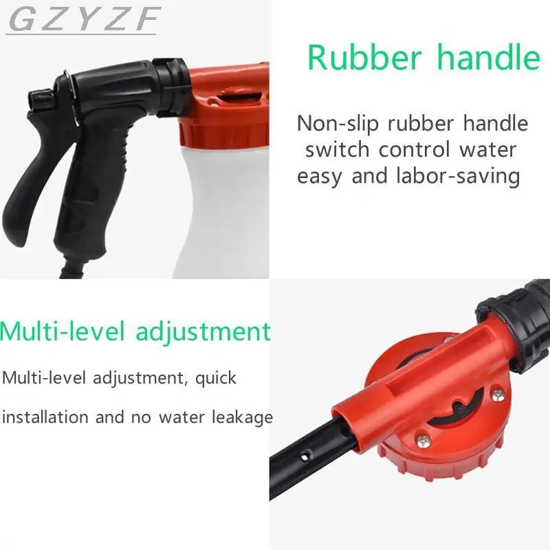 Пенная насадка для автомойки пистолет-распылитель мытья автомобиля снега мыла