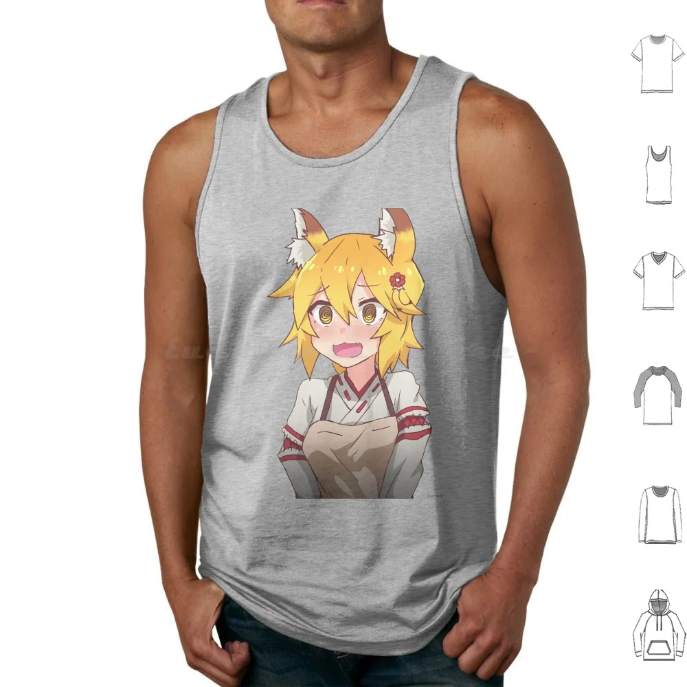 

Senko-San, нервный дизайн V2, майки, жилеты без рукавов, Senko San светильник с аниме, новые милые кавайные, Sewayaki Kitsune No Senko San