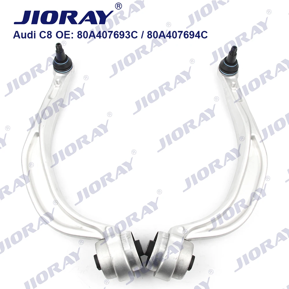 

JIORAY Pair Front Lower Suspension Pitman Control Arm For Audi A6 C8 A7 4KA Q5 FYB FYT 80A407693C 80A407694C