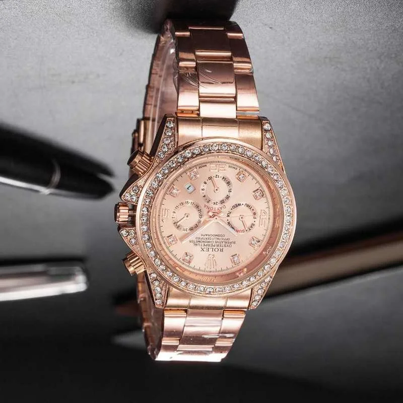 

quartz women Watches Quartz Watch Stainless Steel Strap wristwatch classic business dress ROLEXES Luxury Brand men watch 40mm016