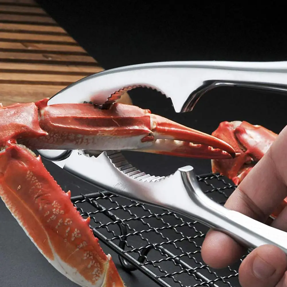 

Practical Fishing Pliers Safe Anti-rust Lobster Crab Nut Opener Nutcracker Tongs Fishing Gripper 1 Set