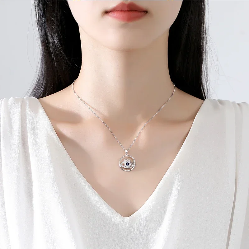 Ожерелье Kaletine из стерлингового серебра 925 пробы с цирконом в форме сердца и