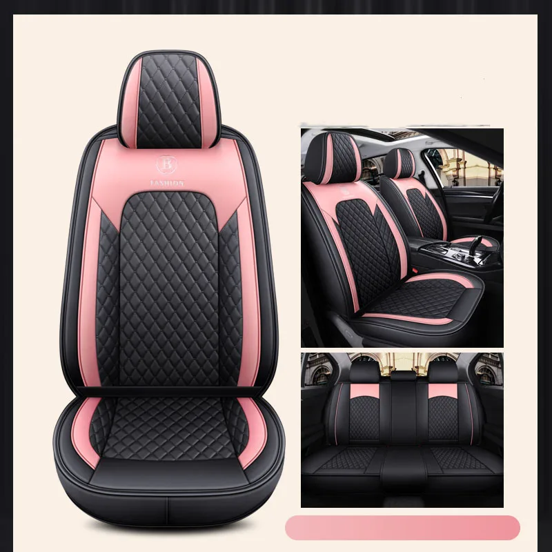 

CRLCRT universal leather car seat cover with full coverage for Peugeot 3008 GT 4007 4008 407 SW 408 508 SW 607 Rcz Auto Accessor