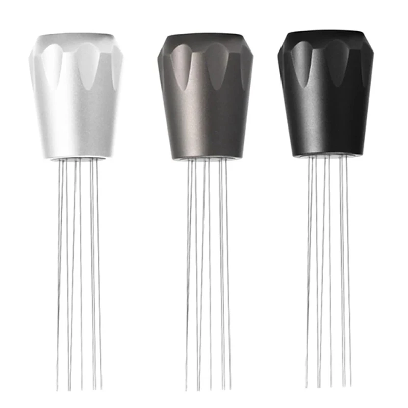 

Stainless Steel Coffee Tamper Distributor Tool Coffee Stirrer Stirring Tool Coffee Leveler Accessories