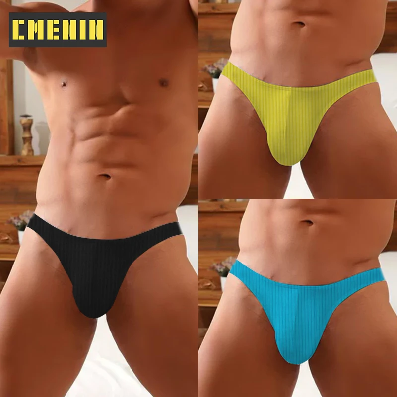 

3Pcs Hip Raise Gay Sexy Underwear Man Jockstrap Underpants Sissy Cotton Stringi Men's Thong And G String Men's Panties Bikini