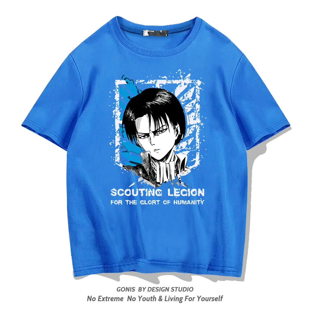 Y Liwell с коротким рукавом аниме-атака гигантская летняя тенденция свободная