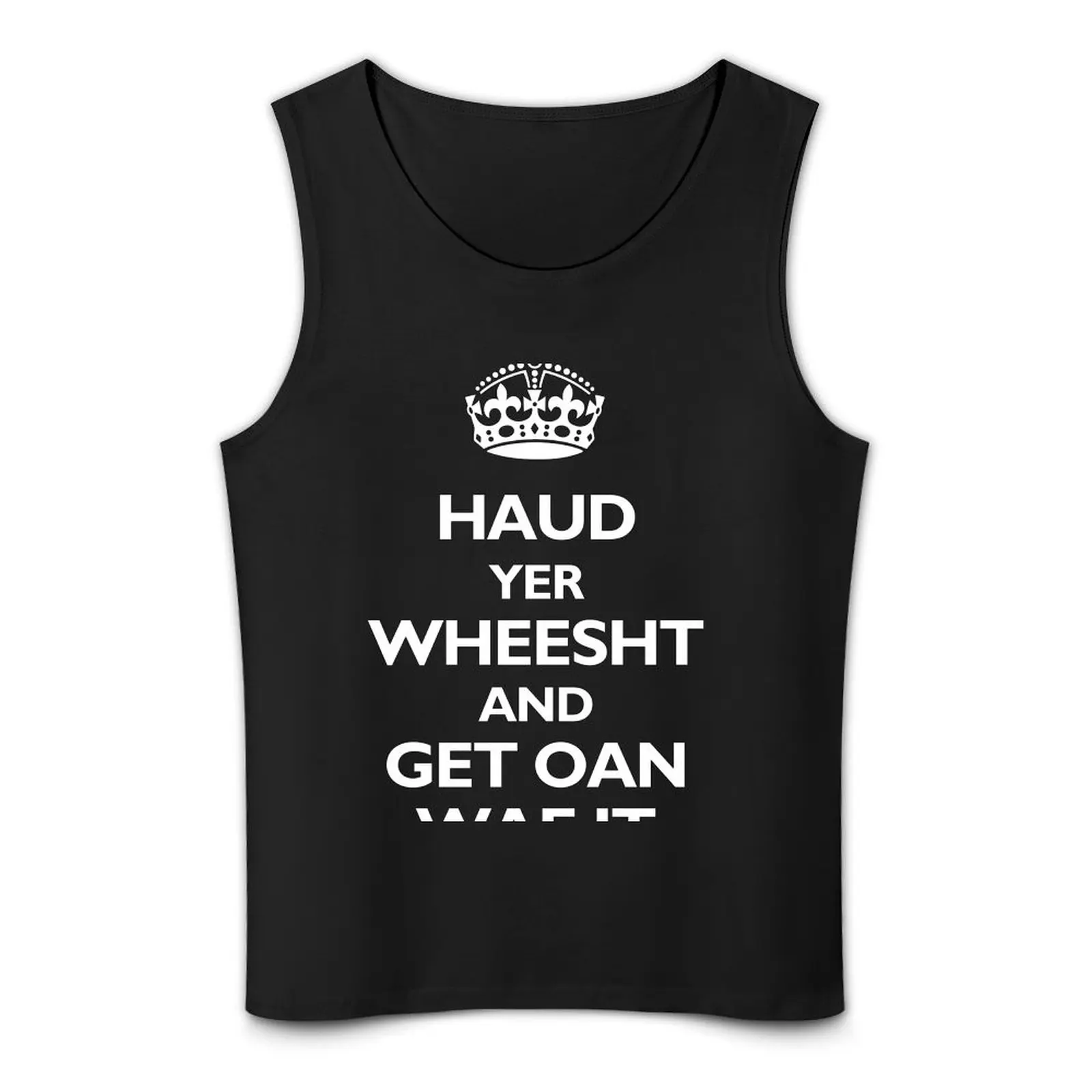 Haud yer Wheesht and get tipo nei они Футболка Майка мускулистый мужской спортивный жилет