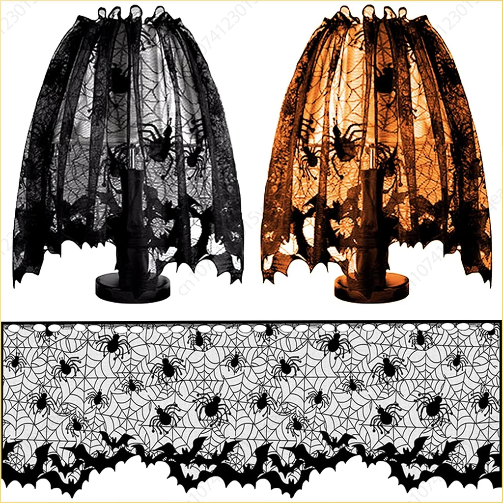 Скатерть На Хэллоуин Дизайн Паутины Одноразовая Бумажная Элементы Летучей Мыши