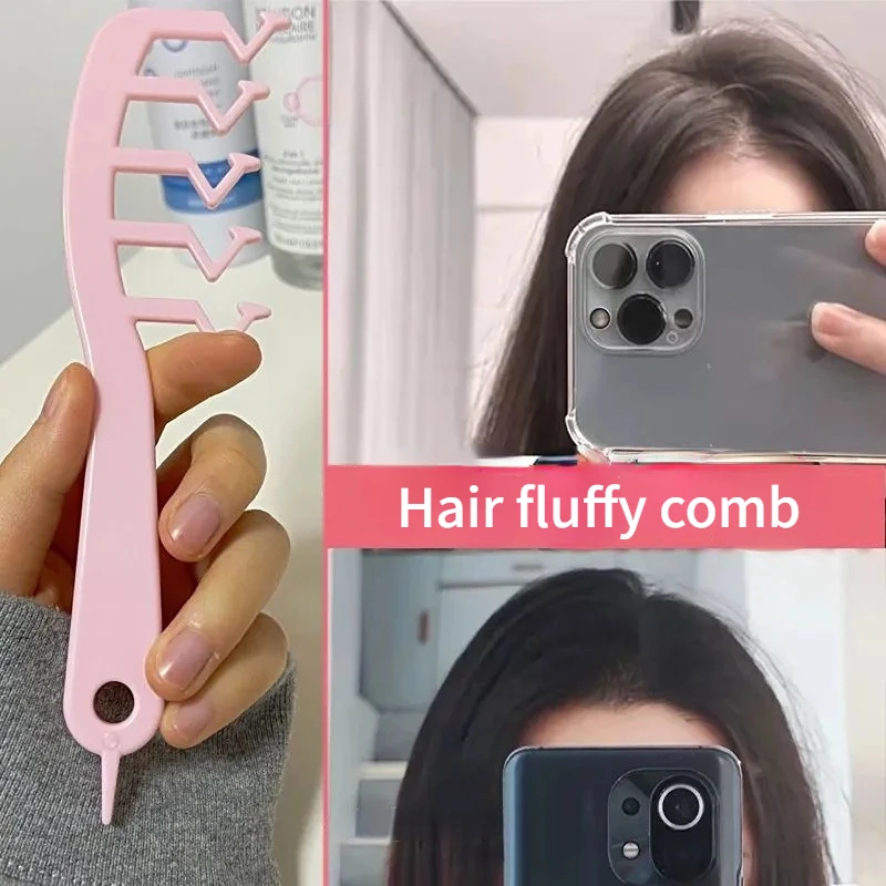 

Hair Fluffy Comb Z Shape Hair Slit Combs Curly Bangs Hairdress Volumizer Comb Salon Massage Comb Women Home Barber Styling Tools