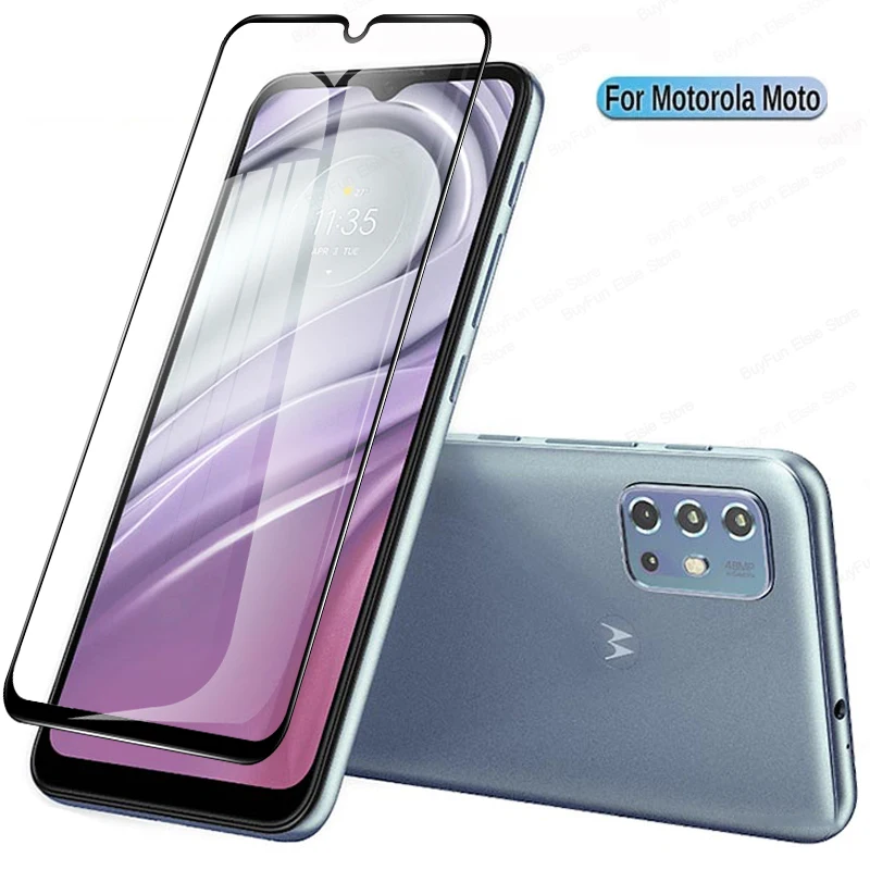 

1-5PCS Protective glass for motorola moto G9 G10 G20 G30 G40 G50 G60 E7 play g9 plus G power stylus 2021 edge S tempered glass
