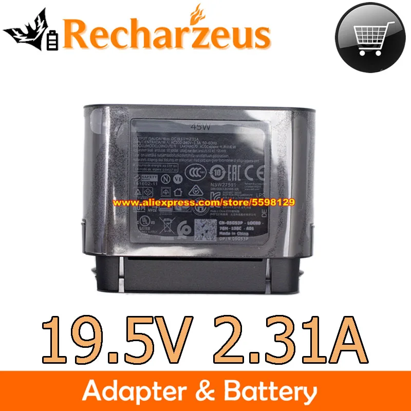 Оригинальный адаптер LA45NM170 PH45W17-BA 05G53P 19,5 в 9020 а 45 Вт Зарядное устройство для Dell OPTIPLEX M INSPIRON 14 15 XPS 12 источник питания