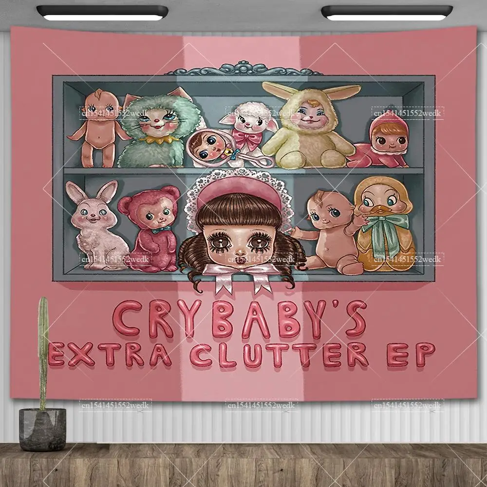 

Melnie Martinez американский флаг США плакать младенец мем настенный гобелен эстетическое украшение для комнаты флаги США искусственные фоны