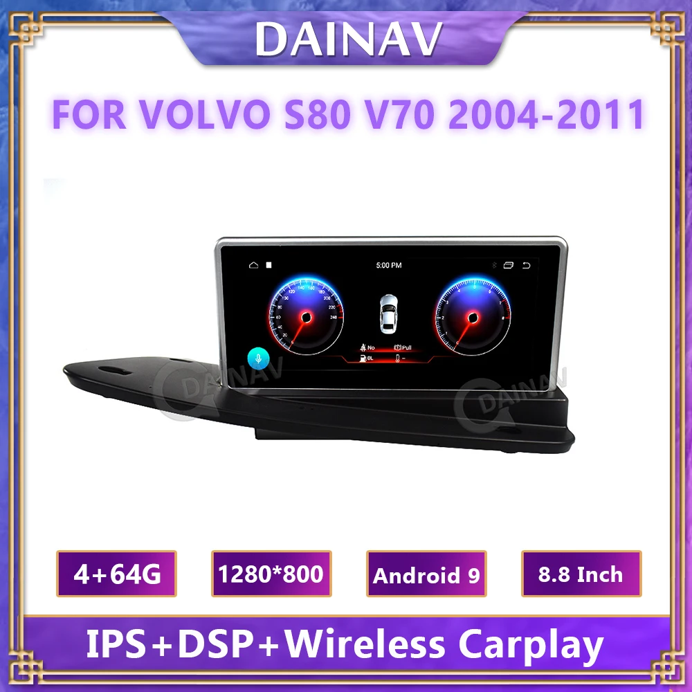 

PX6 Android 9 HD Screen Car Radio For Volvo S80 V70 2004-2011 Stereo Multimedia Player GPS Navi Carplay Head Unit