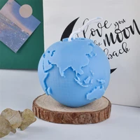 3d planet earth moon silicone candle mold diy scented candle making tools handmade soap resin clay mould crafts home party decor